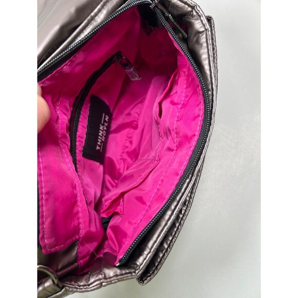 Think Royln Shoulder Bag Quilted Crossbody/Shoulder Tote Adjustable Chain Strap - Picture 10 of 16